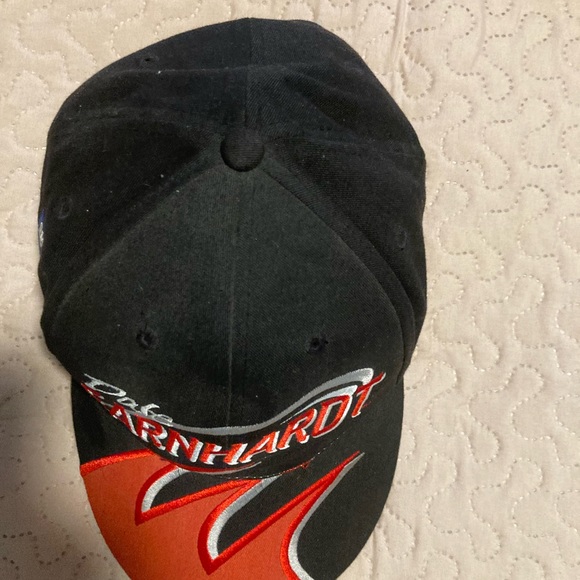 Dale Earnhardt #3 Black Red Flamed Ball Cap Vintage Memorabilia #3 - Picture 5 of 9